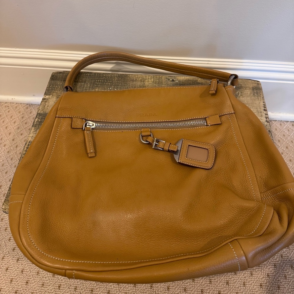 Prada Vitello Daino Hobo Sughero Bag